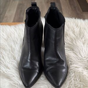 Marc Fisher Sleek Black Ankle Booties Size 9